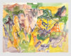 Felslandschaft, Ischia, 1970,  Aquarell,  49x64 cm (A-70-07)